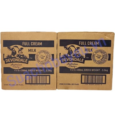 Combo 3 thùng Sữa tươi Nguyên kem Devondale Úc hộp 200ml