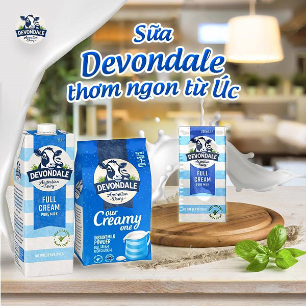 Sữa Nguyên Kem Úc Devondale Dạng Bột 1kg
